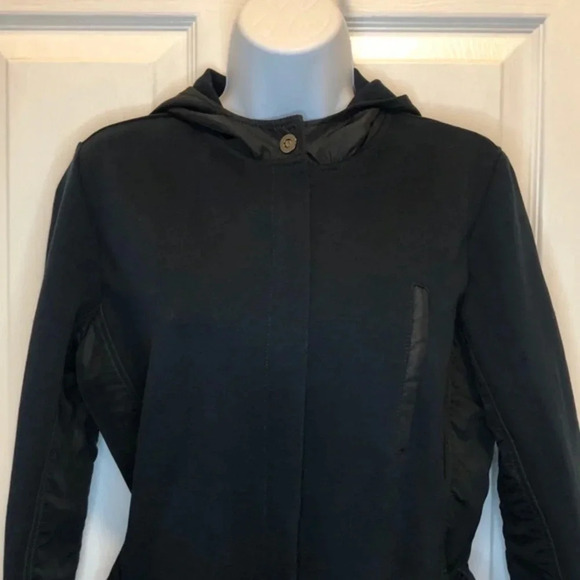 Magaschoni Belted Hooded Sweatshirt Jacket M - Picture 3 of 15